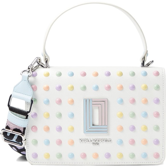 Karl Lagerfeld Handbags - Karl Lagerfeld White Handbag with Studs
